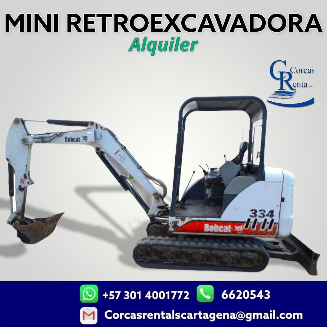 Mini Retroexcavadora tipo oruga